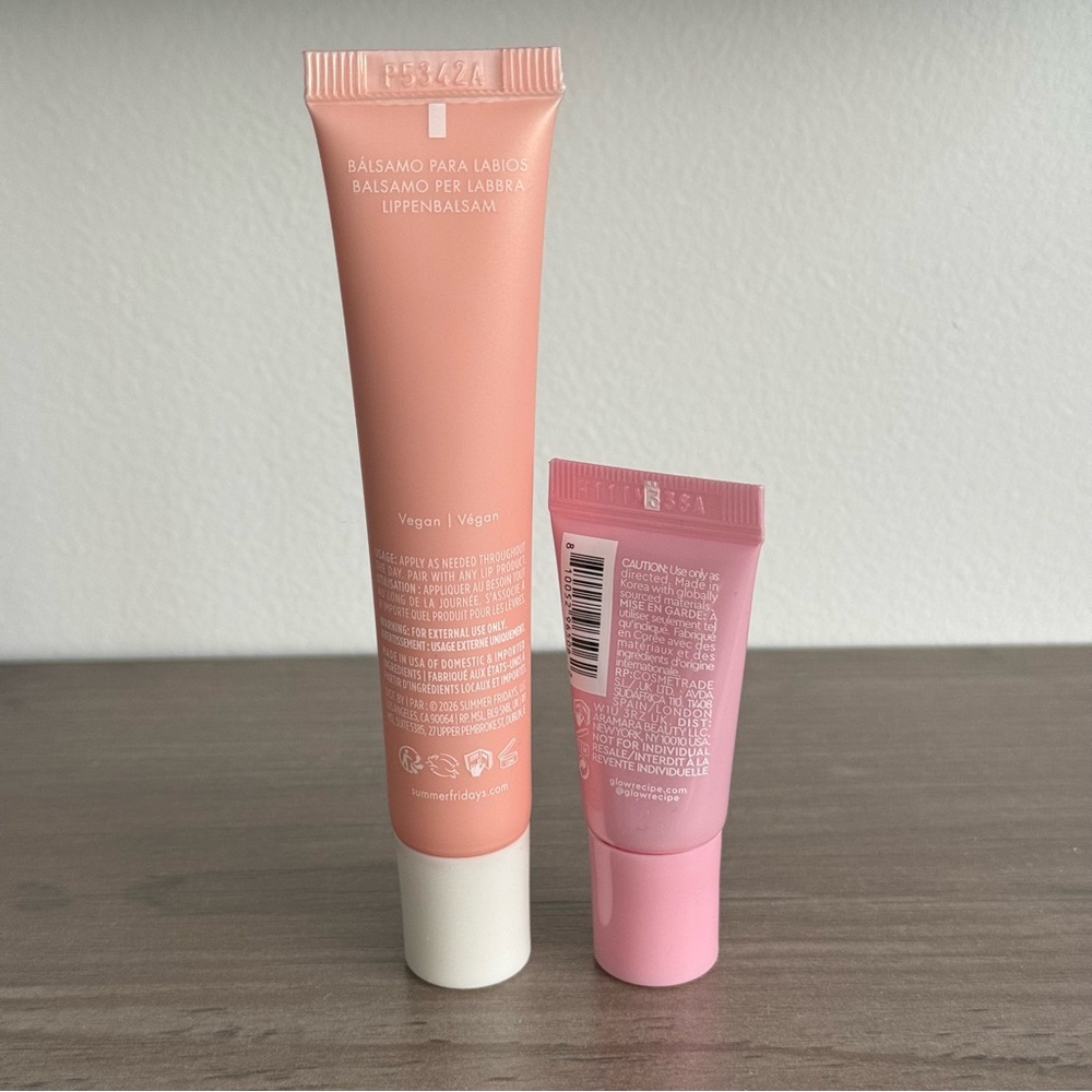 Summer Fridays Lip Butter Balm + Mini Glow Recipe Glass Balm Set - Picture 2 of 2